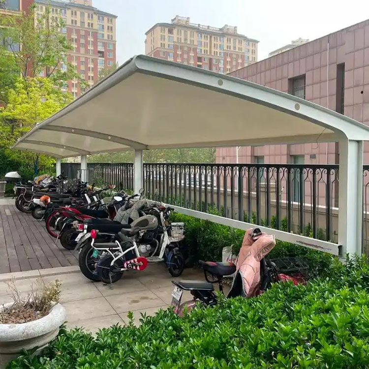 延安膜结构电动车棚